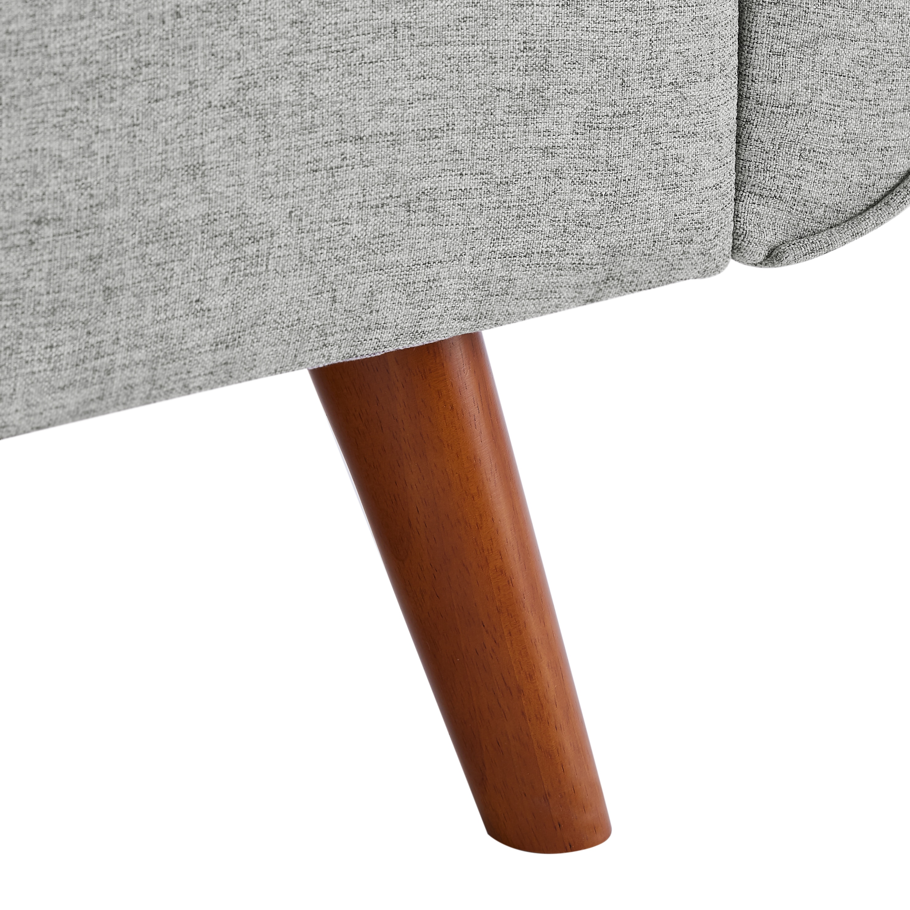 2-Seater Sofa, Modern Loveseat with Tufted Back and Solid Wood Legs